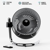 image:imageVornado Pivot6 Whole Room Air Circulator Fan with 4 Speeds Remote Control Rotating Axis Black