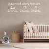 image:imageVornadobaby Breesi Nursery Air Circulator Fan for Baby and Kids Room with Child Lock Hidden Cord Storage FingerFriendly Design WhiteWhite