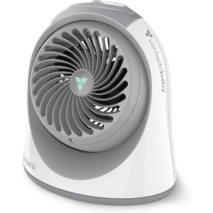 image:imageVornadobaby Breesi Nursery Air Circulator Fan for Baby and Kids Room with Child Lock Hidden Cord Storage FingerFriendly Design WhiteWhite
